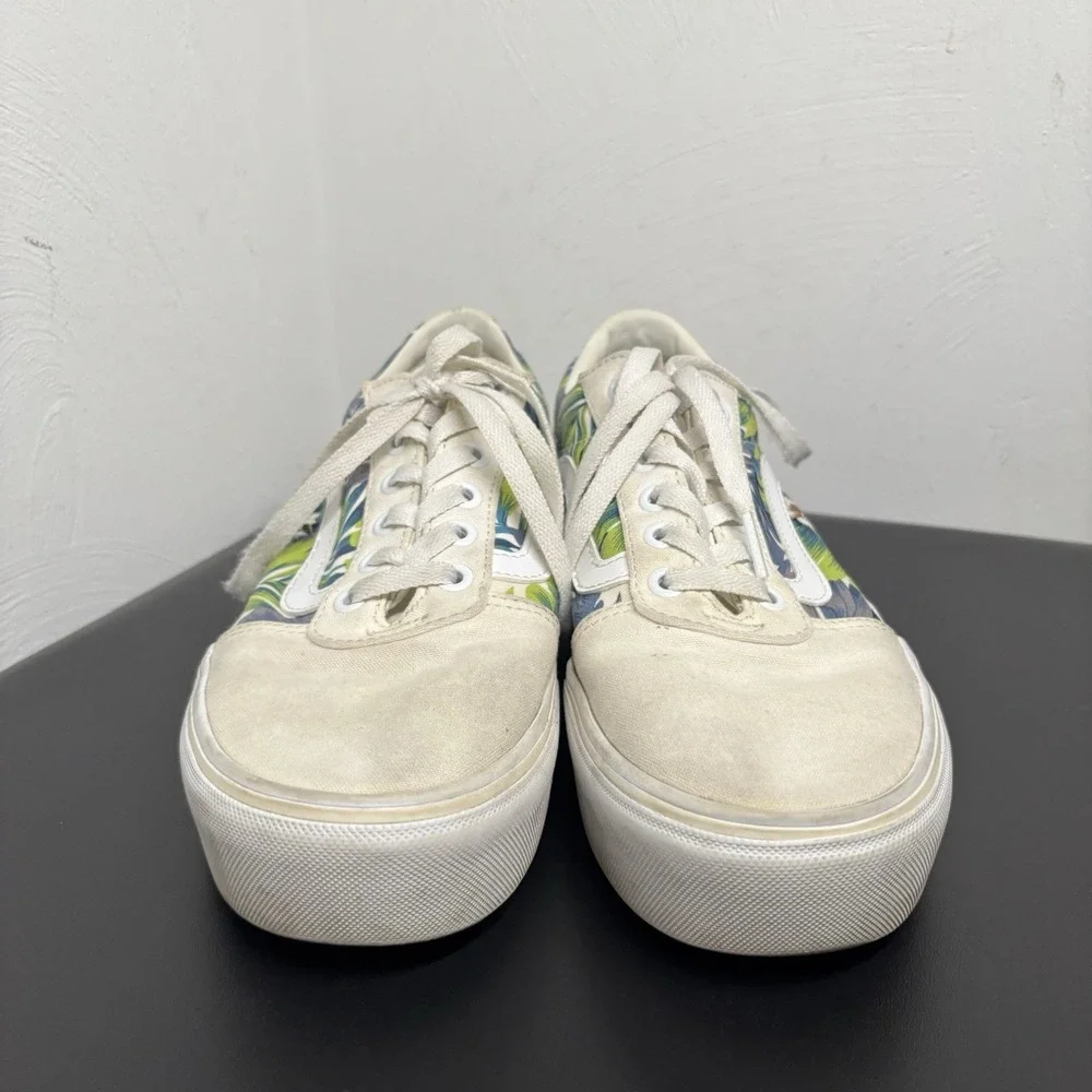VANS WARD PLATFORM PARADISE FLORAL Shoes Women's Size 9.5 Skate Sneakers Casual‎